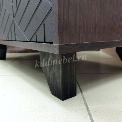 Комод Амстердам (Венге/Черный матовый)