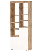 Стеллаж Гретта 2С (Дуб крафт золотой/Белый)