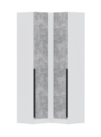 шкаф угловой мадрид угол прямой белый+ателье 