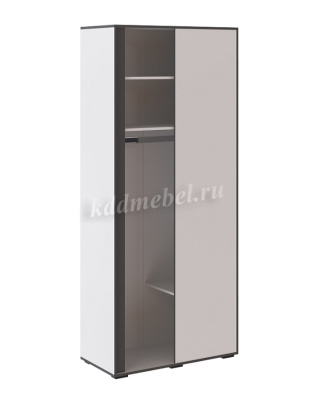 Шкаф угловой приставной Асцелла (Белый/Графит серый)