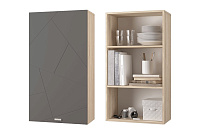 Шкаф для книг Скай Лайн 600 (Дуб сонома/Графит)