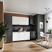 Кухня Ева 150 (Белый шагрень)