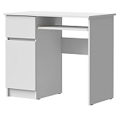 Стол письменный левый Лето МС-1 (Белый)