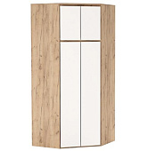 Шкаф угловой Гретта 4С (Дуб крафт золотой/Белый)