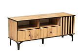 Тумба под ТВ Либерти 51.06 h=150 (Дуб вотан/Чёрный/Дуб вотан)