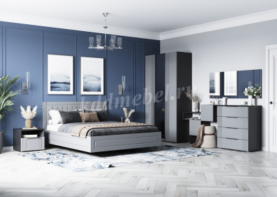 Стеллаж угловой Вита (Темно-серый лофт)