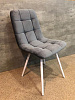 Стул обеденный Найс велюр (Серый california 975/Белый конус)