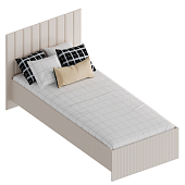 Кровать Тефия 0.9 с настилом (Тефия/Софт сантьяго)