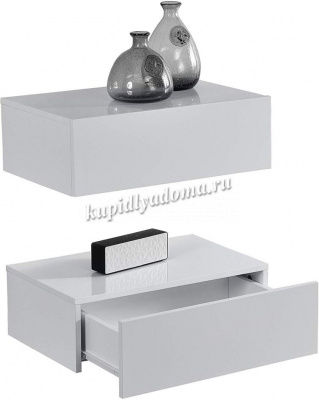 Тумба прикроватная РВК подвесная (Белый)