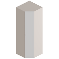 Шкаф угловой 800х800х2300