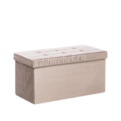 Пуф Leset Леда складной с крышкой (Какао велюр)