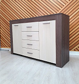 Комод Квадро-2 (Анкор темный/Анкор белый)