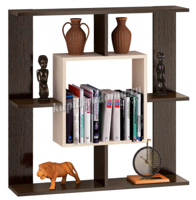 Полка навесная ПЛ-1 (Венге/Дуб атланта)