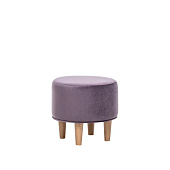 Пуф Leset Рокси МИНИ круглый со съёмным чехлом (Сиреневый велюр)