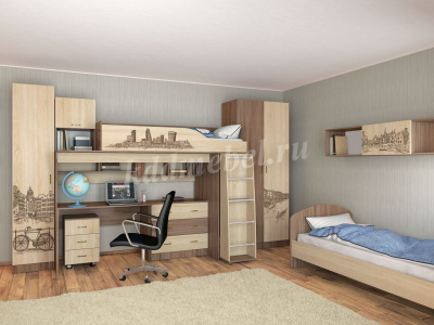 Угловое завершение Орион (Ясень шимо/Дуб сонома)