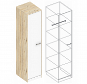 Пенал Милана (Гаскон пайн/Белый лофт)