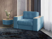 Кресло Кровать Виконт_Светло-голубой 