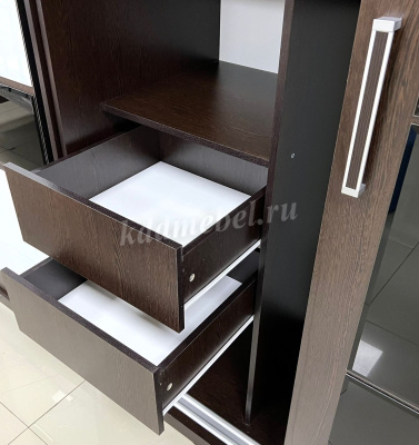 Шкаф-купе Танго лакобель 1500 (Венге/Черный)