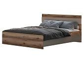 Кровать Калипсо 1.6 с ящиками (Дуб Делано светлый/Сатин)