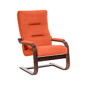 Кресло для отдыха Leset Оскар (Венге/Ткань велюр оранжевый  V 39)