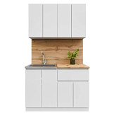 Кухня Лето 1,2 (Белый)