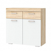 Тумба Соната ТС-900 (Дуб сонома/Белый глянец)