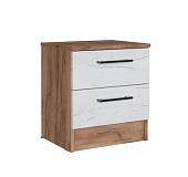Тумба прикроватная Вегас (Дуб крафт табачный/Дуб крафт белый)