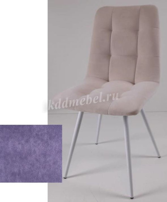 Стул обеденный Найс велюр (Фиолетовый RS-13/Белый конус)