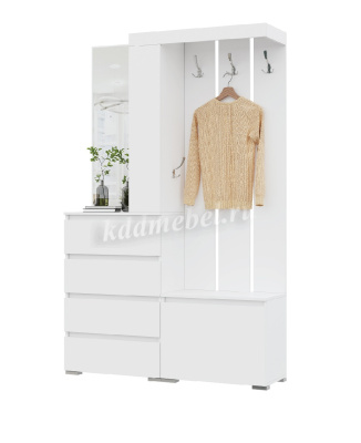 Прихожая Агава 7 (Шагрень белый)  